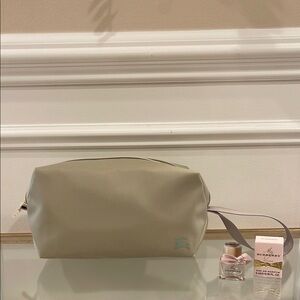 Burberry Light Tan Long Cosmetic Women's Bag